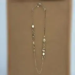 Stola.ロングネックレス ゴールドカラー ビジューのサムネイル
