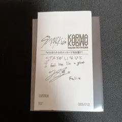 Stray Kids スキズ KARMA HMV 特典 レシート フィリックス