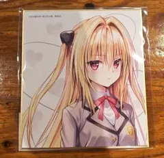 ToLOVEる 渋谷TSUTAYA 色紙 金色の闇