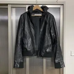 sensual FMH フード付きレザージャケット