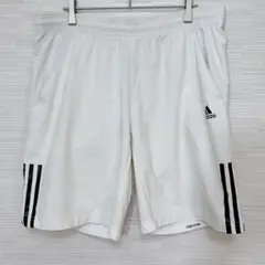 訳あり★adidas アディダス　ショートパンツ　L 白　ウエストゴム　迅速配送