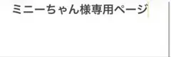 ミニーちゃん様専用ページです