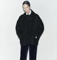 ZARA zw collection クロップド MANTECO ウールコート