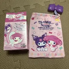 マイメロディ&クロミのリボンチャームきんちゃく　マイメロ　クロミ　サンリオ