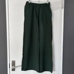 VIS ワイドパンツ Mサイズ　ボトムス　イージーパンツ　グリーン