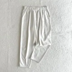 美品 エヴァムエヴァ 2024 ナローパンツ コットンシルク ワイドパンツ