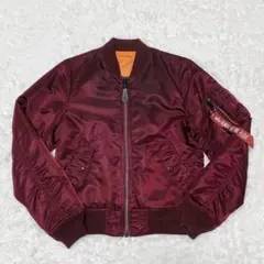 Alpha　アルファ　MA-1　ウーマン　ボルドー 　短丈　ショート丈　Mサイズ