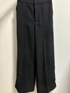 Mila Owen ブラック ワイドパンツ ゴムウエスト