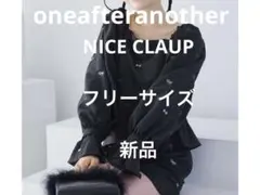 NICE CLAUP　リボン柄ブラウス　フリーサイズ