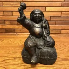 大黒様 恵比寿様 金属製 金属工芸 置物 - メルカリ