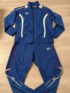 Mizuno ウィンドブレーカー ジャージ上下セット メンズ 青