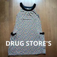 【DRUG STORE'S】カラフルノースリーブワンピース ヴィンテージ