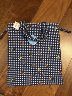 新品 FEILER 学校 フェイラー ハイジ 手付き 巾着バッグ チェック