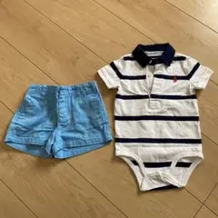 Ralph Lauren ボディスーツとショートパンツセット 9ヶ月