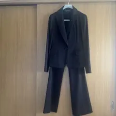 INDIVI ブラック パンツスーツ