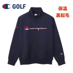 【XL】秋冬 チャンピオン ゴルフ 保温裏起毛 タートルネック スウェットシャツ