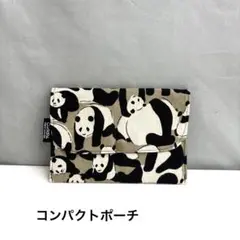 コンパクトポーチ☆パンダ柄