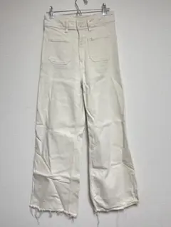 ZARA クリーム色 ワイドパンツ EU36