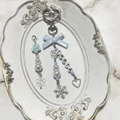SnowMan♡雪だるまモチーフキーホルダー♡ネーム入り♡2個セット♡渡辺翔太