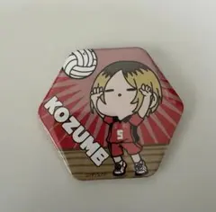 ハイキュー 孤爪研磨 mochocho 六角形缶バッジ