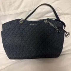 Michael Kors ラージ チェーン ショルダー トート, ブラックマルチ