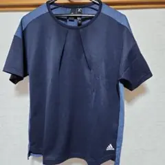 美品　アディダス　エアロレディ　Tシャツ　M　ネイビー