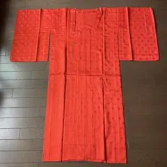 雨コート　水玉　朱　新品　ドット　最終価格