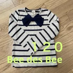 Bee des Bee 120 長袖Tシャツ　ボーダー