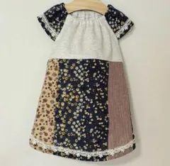 【SALE】Mサイズ＊パッチワーク風ワンピース
