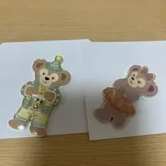 ディズニー ピンバッジ　ダッフィ&フレンズ　ダッフィ シェリーメイ
