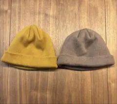 ニット帽 2点セットメンズ BACK NUMBER マスタード ブラウン