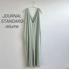 Vネックセミワイドサロペット　レリューム　ジャーナルスタンダード