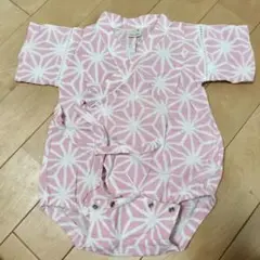 petit main 甚平 80サイズ ピンク花柄