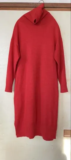 Ebonyivory レッド ニットワンピース F