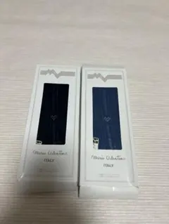 マリオバレンチノ メンズ靴下 2足セット ネイビー＆ブラックのサムネイル