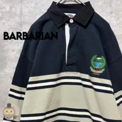 BARBARIAN コットン フェードラグビーシャツ Mサイズ - メルカリ