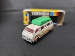 トミカ黒箱65フランスベッドキャンピングカー(日本製) 希少。旧ホイール。 ミニカーショップ ケンボックス トミカ 黒箱☆65-1-3☆フランスベッド