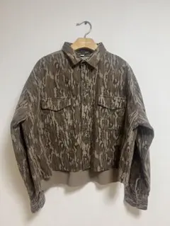 短丈 古着 USA製 MOSSY OAK カモフラージュ シャツ ジャケット