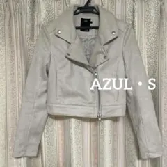 AZUL by moussy フェイクスエード ライダースジャケット Sのサムネイル