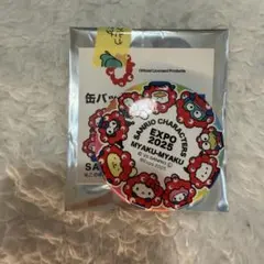 万博 ミャクミャク サンリオ なりきり 缶バッジ シークレット - メルカリ