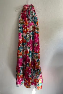 花柄ハルターネックマキシドレス Swim Oasis