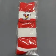 マクドナルド 赤白 ストライプソックス 成人用