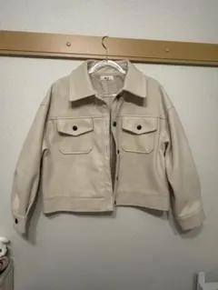 ベージュ シャツカラー ジャケット・コート