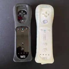 K*i様 Wiiリモコン ブラック ホワイト 2個セット