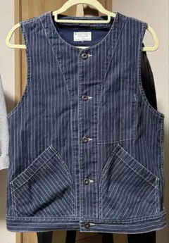 SCHOTT PERFECTO ネイビー ヒッコリーベスト