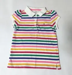 TOMMY HILFIGER ストライプ ポロシャツ 4T