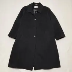 レディース　アウター　 ロングコート ブラック　ラグランコート