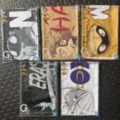バンダイ アニメキャラクタータオル 9枚セット