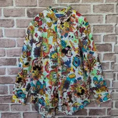 東京ディズニーリゾート キャラクター総柄 長袖シャツ Sサイズ