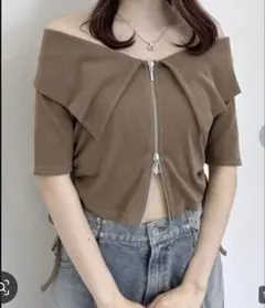 Heather サイドドロスト ZIPTEEのサムネイル